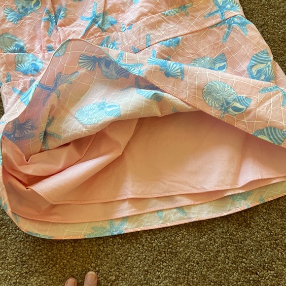 Pink and Blue Seashell-Patterned Vineyard Vines Halter Top - Picture 8 of 9